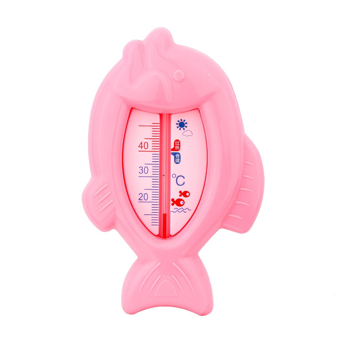 Termômetro de Banho Bebê Infantil Monitor Temperatura da Água - Peixe Rosa