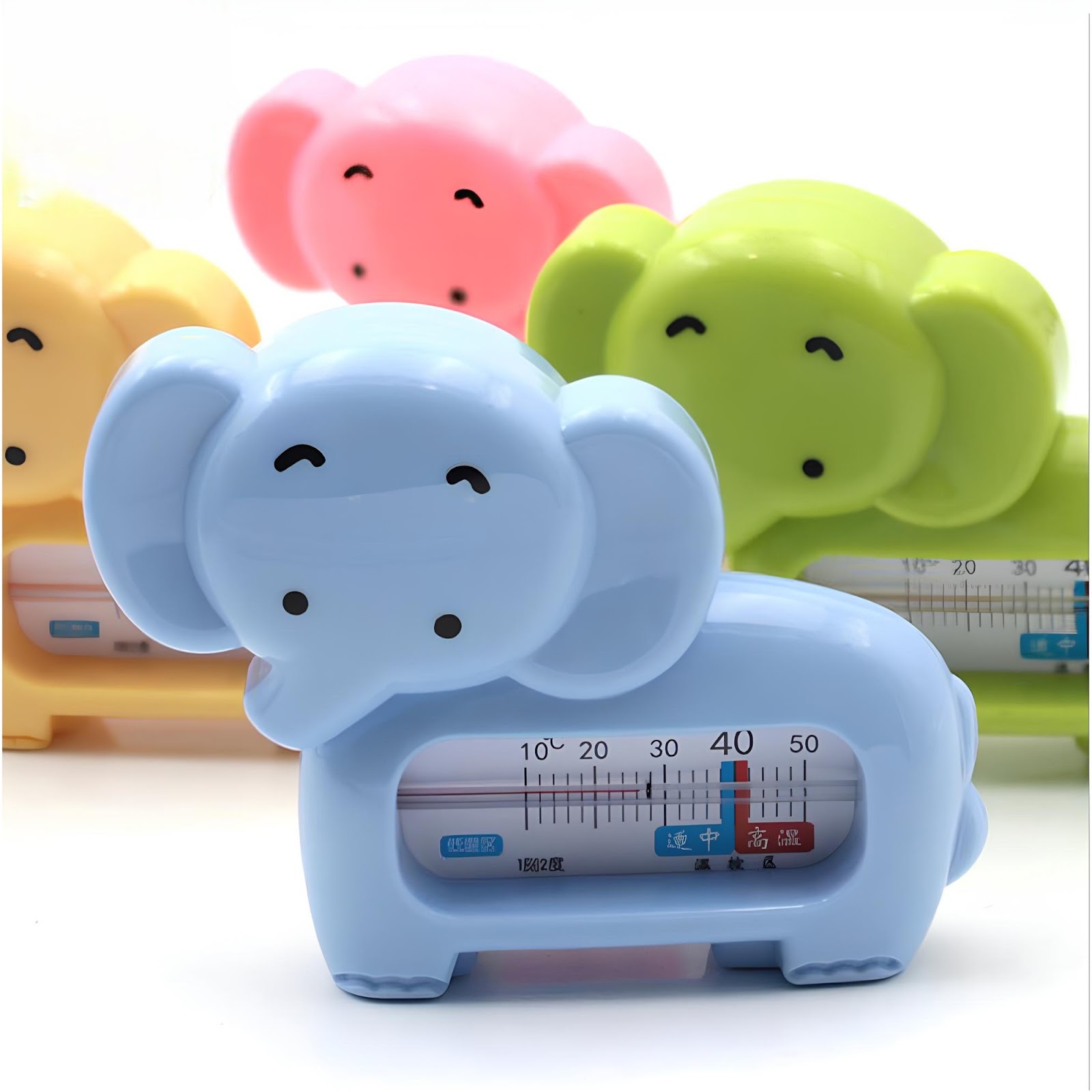 Termômetro de Banho Bebê Infantil Monitor Temperatura da Água - Elefante Rosa