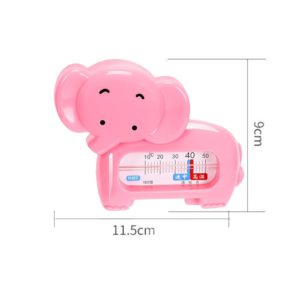 Termômetro de Banho Bebê Infantil Monitor Temperatura da Água - Elefante Rosa