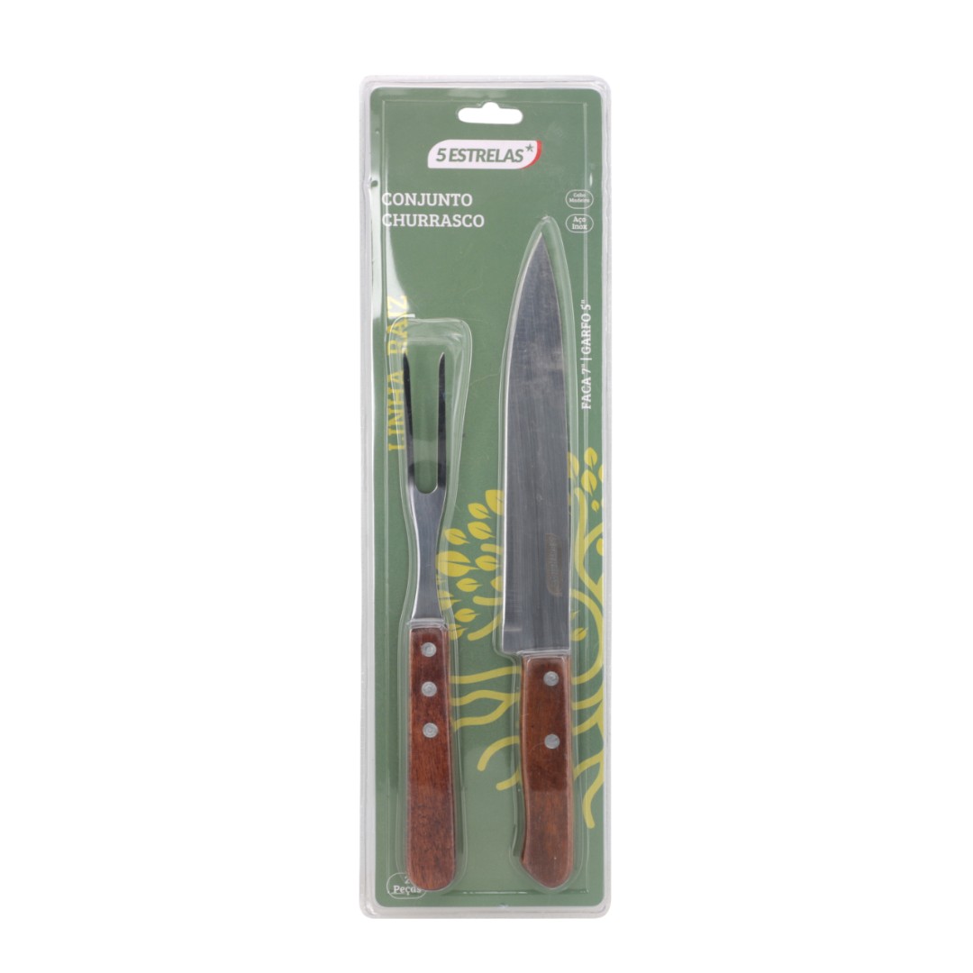 Conjunto Churrasco Inox Faca 7