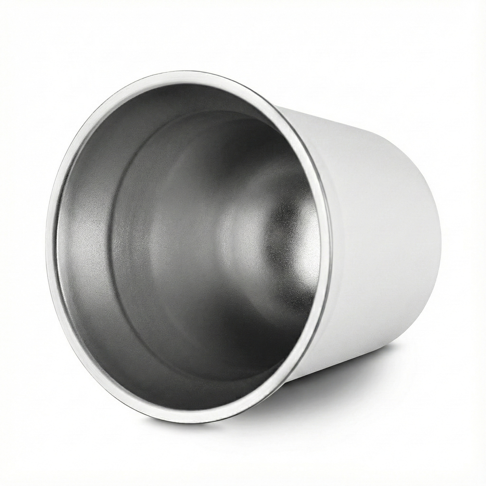 Copo Térmico Café Expresso 40ml Aço Inox Parede Dupla Branco