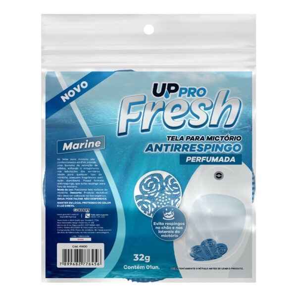 Tela Perfumada p/ Mictório Antirrespingo Marine Azul UPPRO Durável
