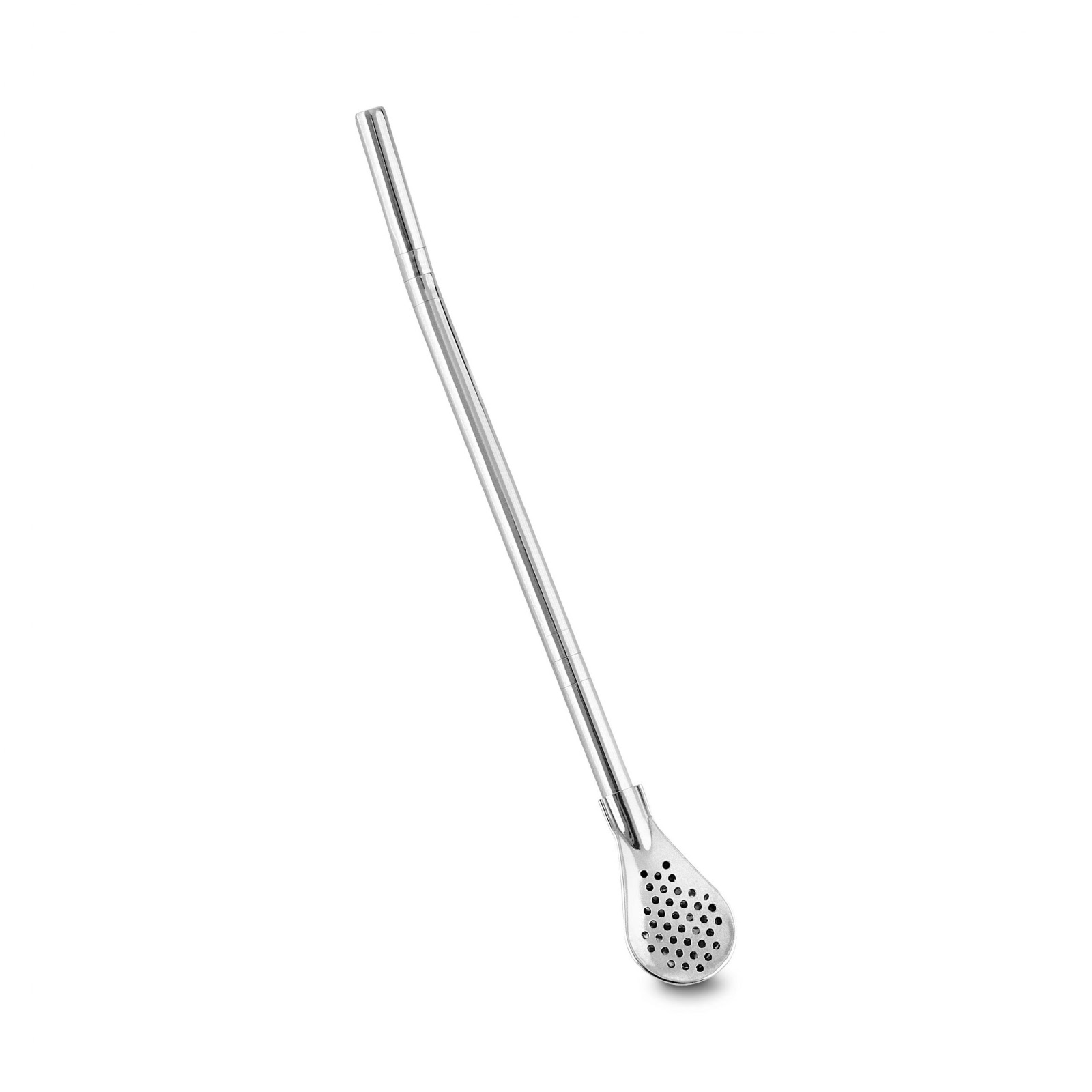 Kit Tereré Cuia Térmica Prata 250ml e Bomba Inox Mantém Gelado