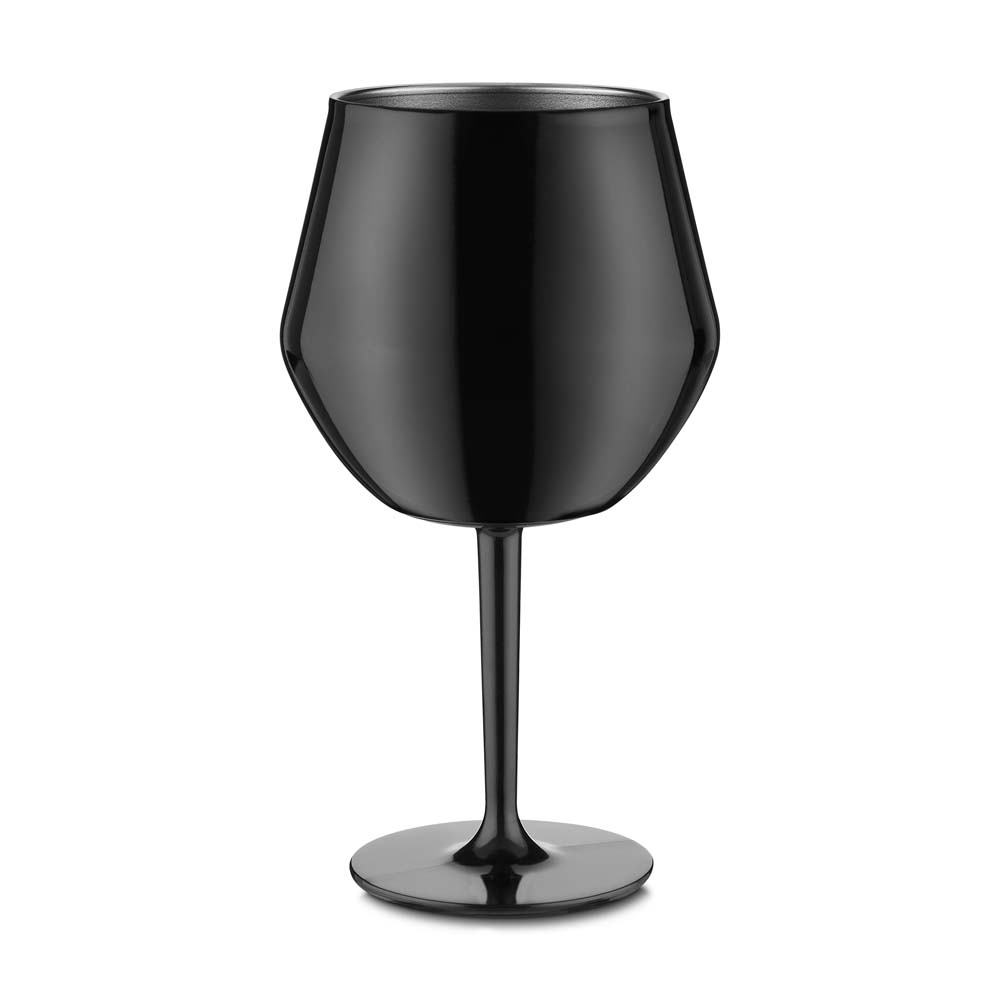 Taça Térmica Inox 350ml com Haste Removível Vira Copo Preta