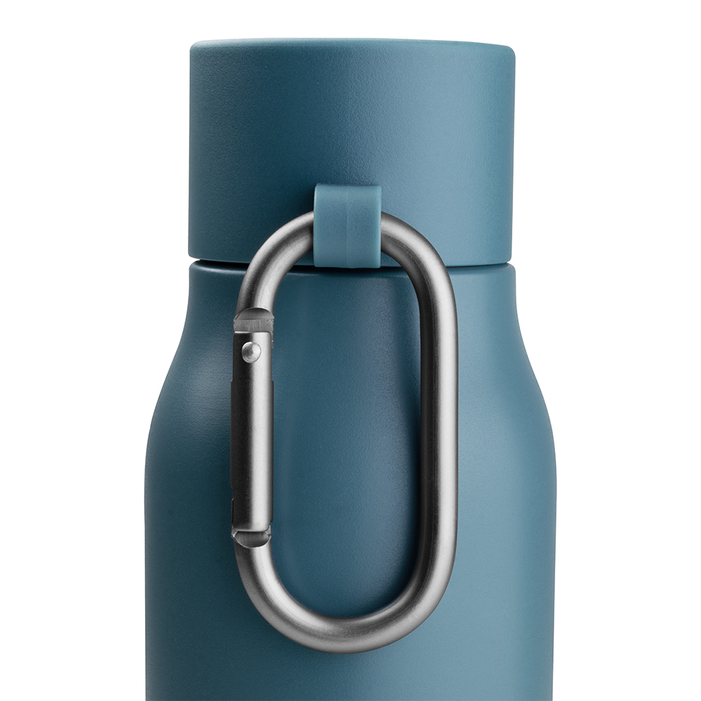 Garrafa Térmica Inox Parede Dupla 550ml Tampa Rosqueável Azul Celeste
