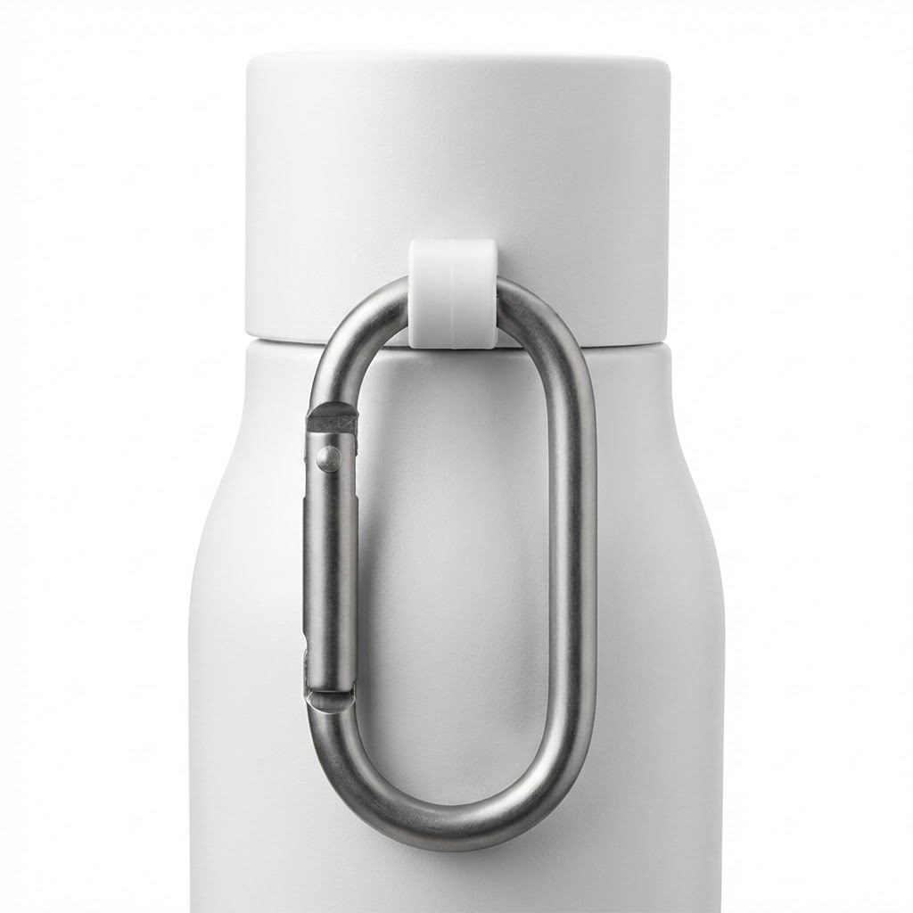 Garrafa Térmica Inox Parede Dupla 550ml Tampa Rosqueável Branca