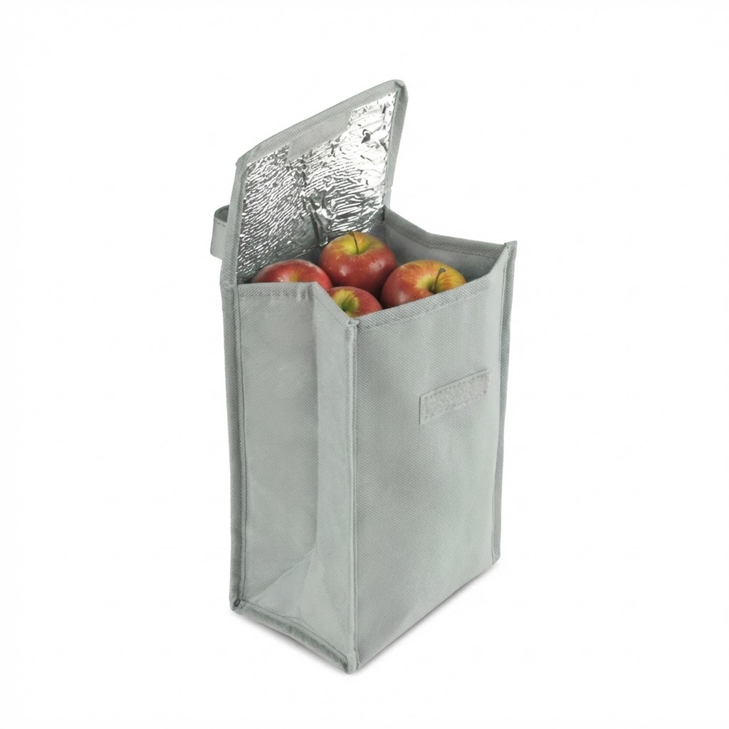 Bolsa Térmica Dobrável Interior Alumínio 4,8L Cinza