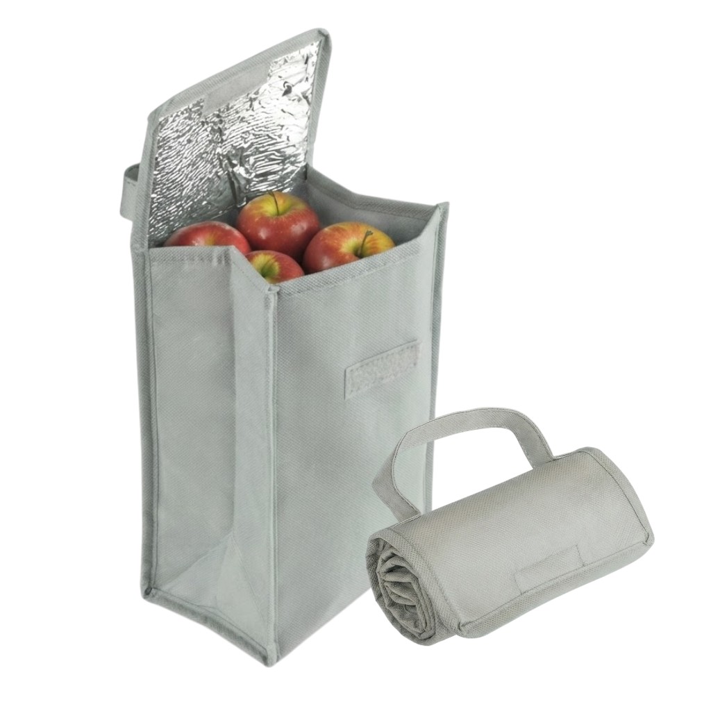 Bolsa Térmica Dobrável Interior Alumínio 4,8L Cinza