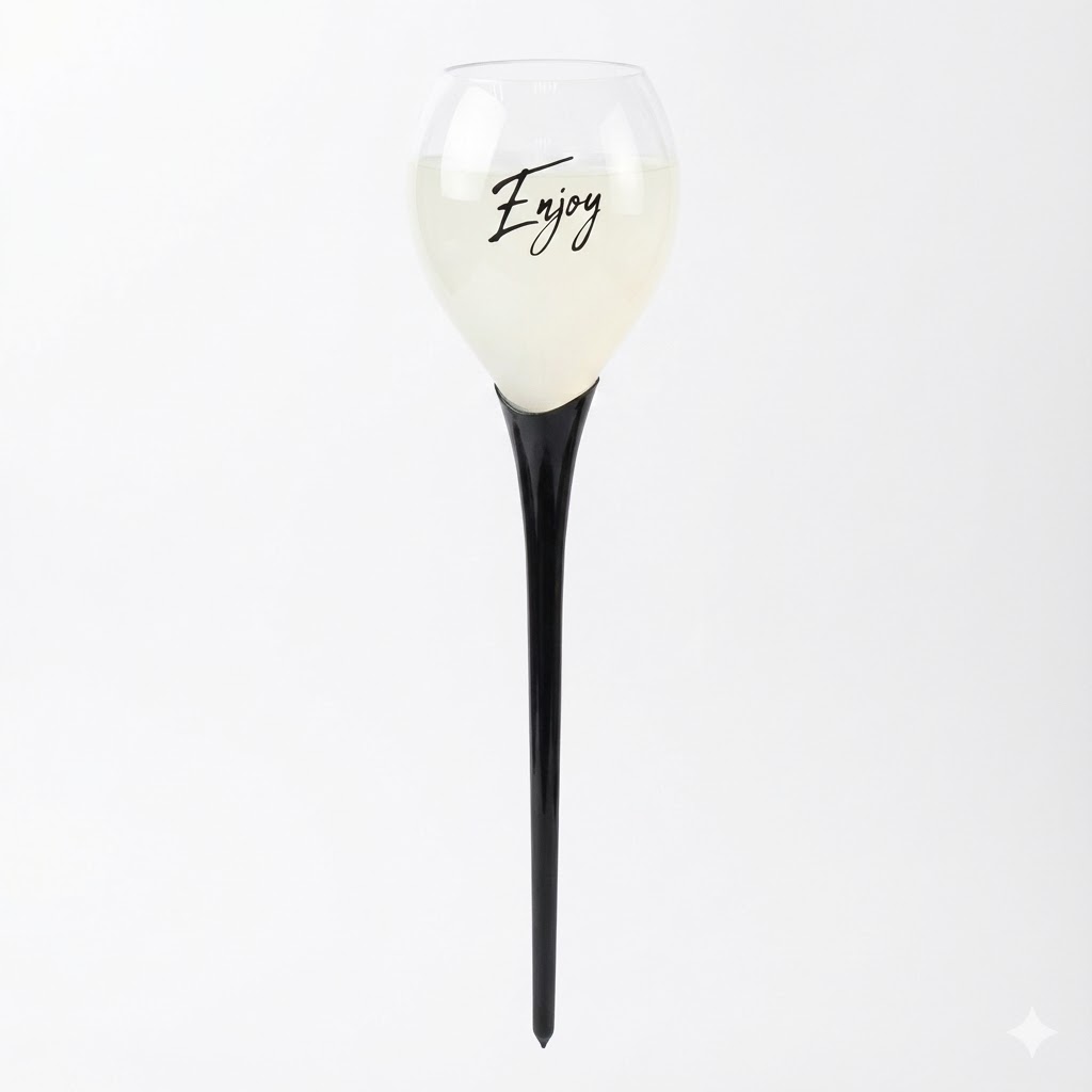 Kit com 2 Taças para Praia Wine on The Beach Summer Time