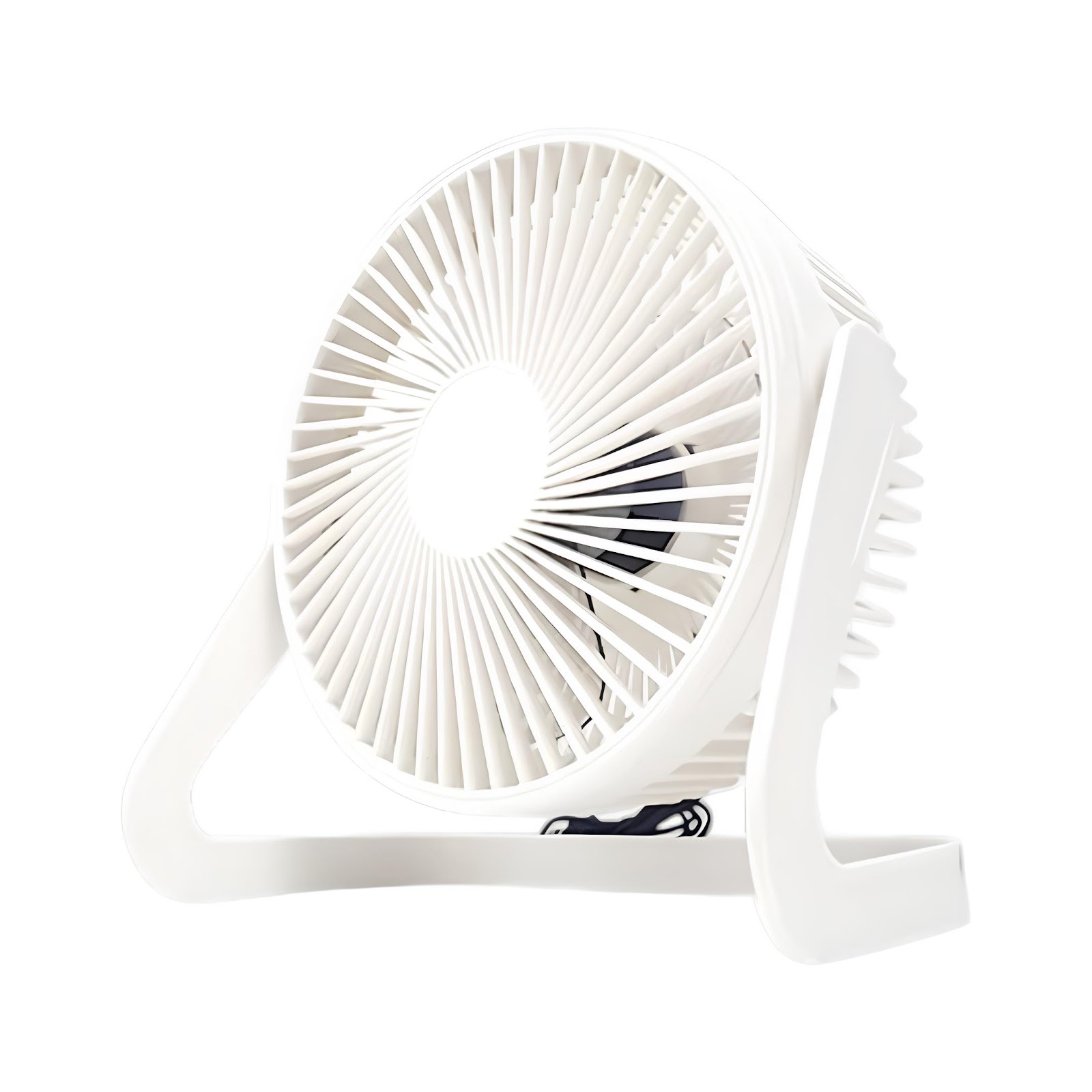 Mini Ventilador USB com 2 Velocidades Baixo Ruído 36dB 5” Branco