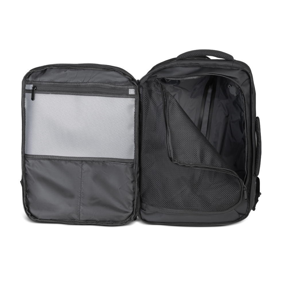 Mochila Mala com Bomba a Vácuo Expansível 31-45L USB Tipo-C
