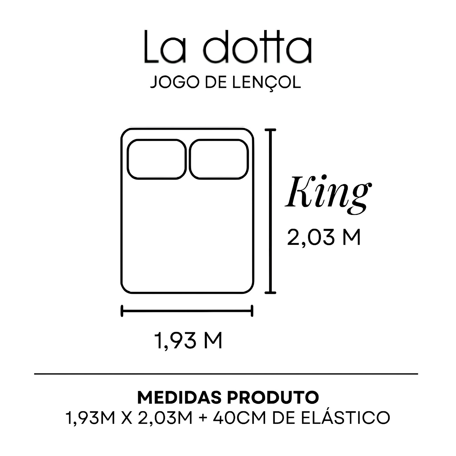 Jogo de Lençol 3 Peças King Size 100% Algodão Alta Qualidade Tulipa - La Dotta
