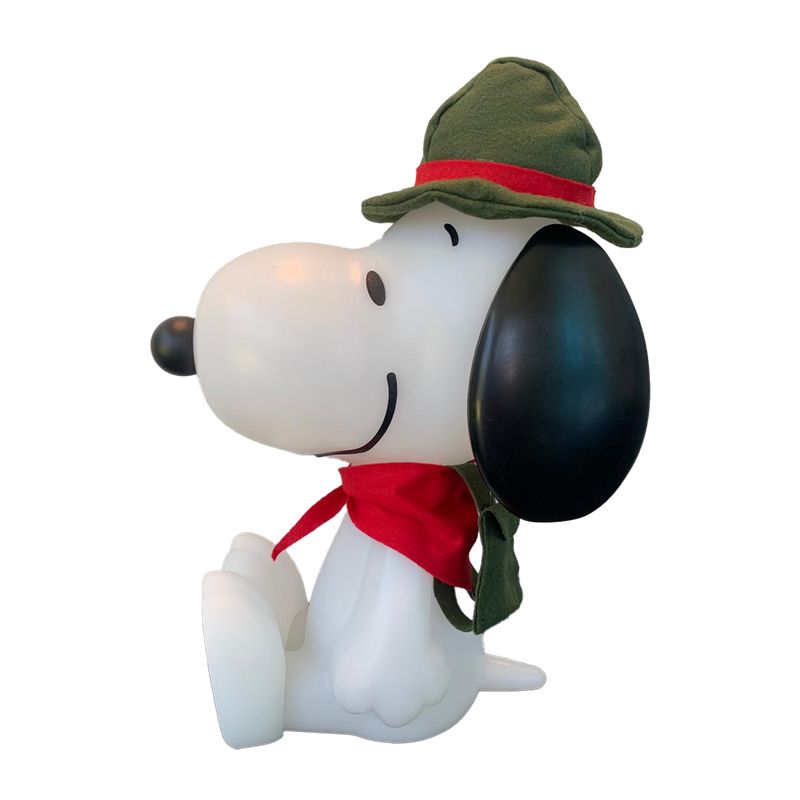 Luminária 3D Snoopy Escoteiro Luz Difusa Decoração Criativa