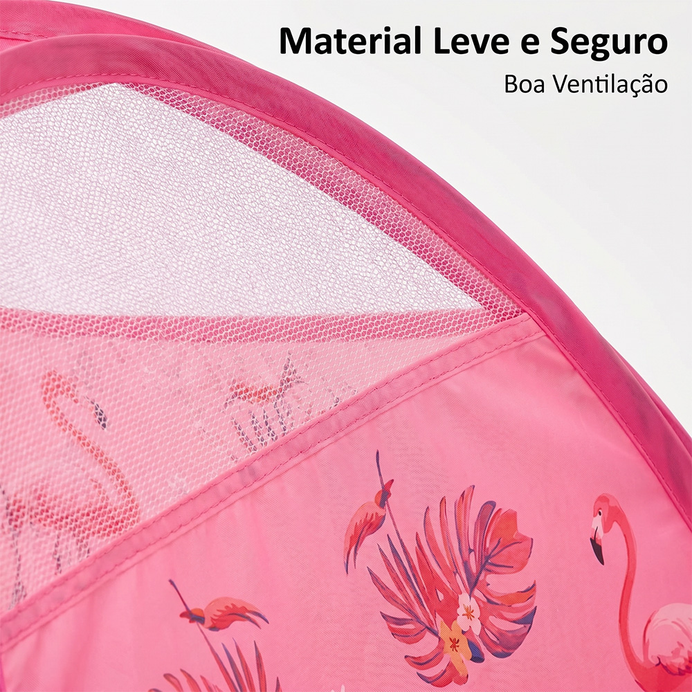 Barraca Tenda Infantil Flamingo em Nylon 85cm