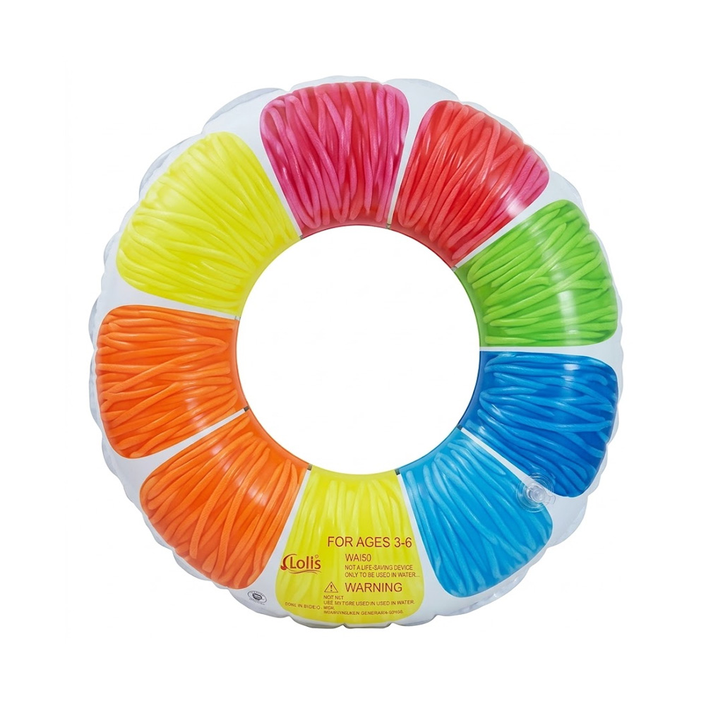 Boia Inflável Redonda 70cm Colorida Piscina PVC