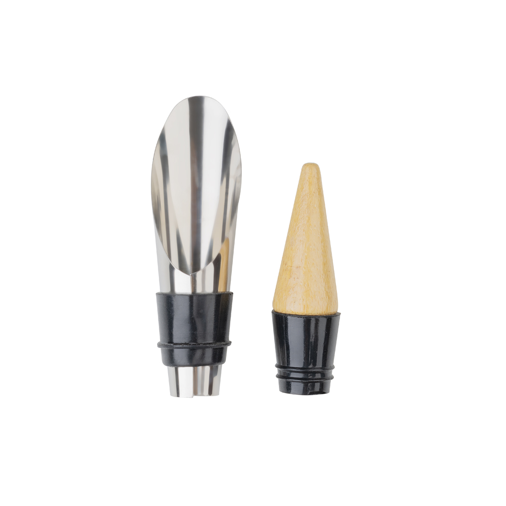 Kit Vinho Premium 4 Peças Saca Rolhas e Acessórios
