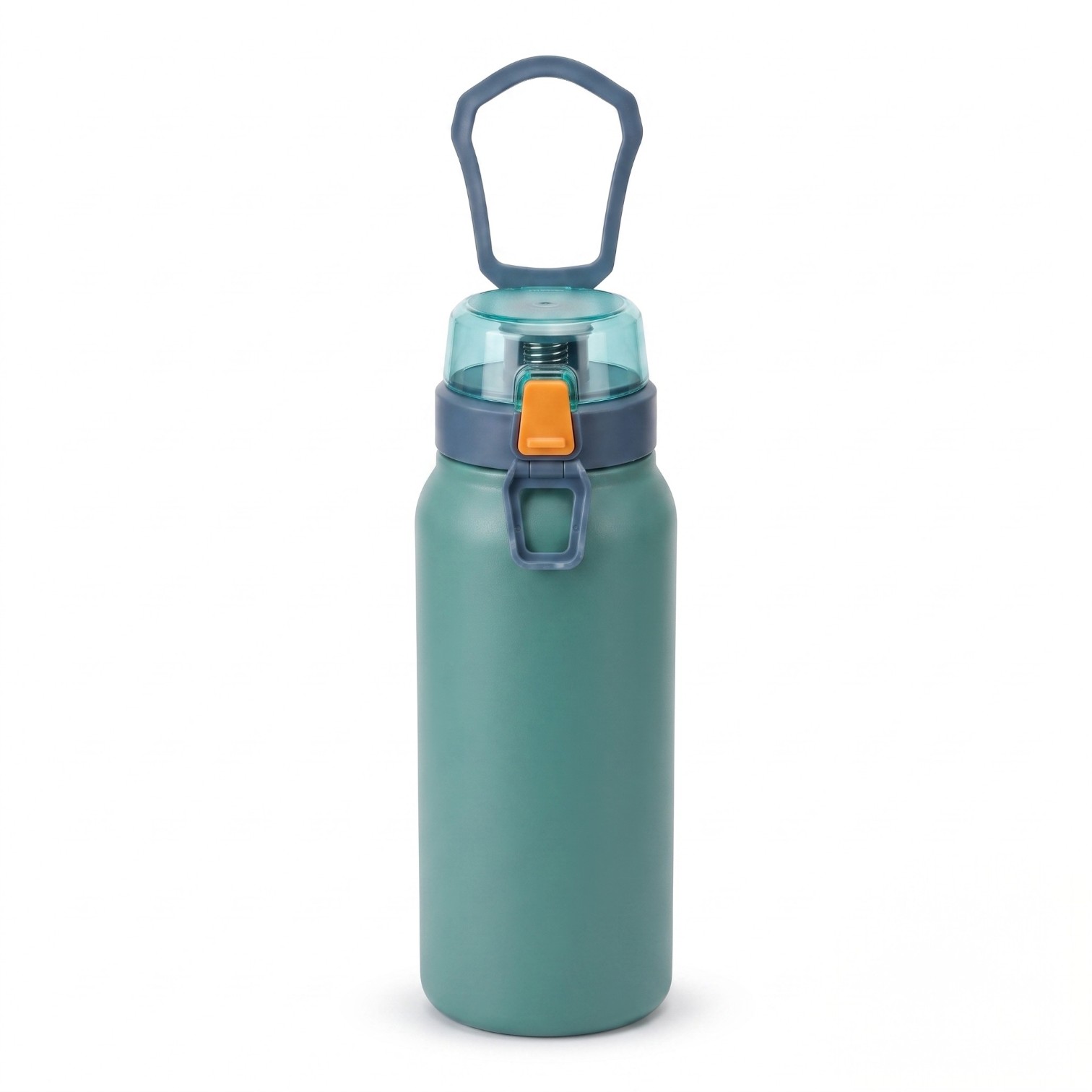 Garrafa Térmica Inox 800ml Tampa c/ Trava Verde