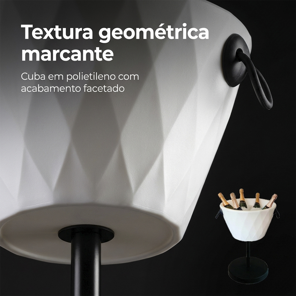 Champanheira Pedestal 25L Festas Até 8 Garrafas