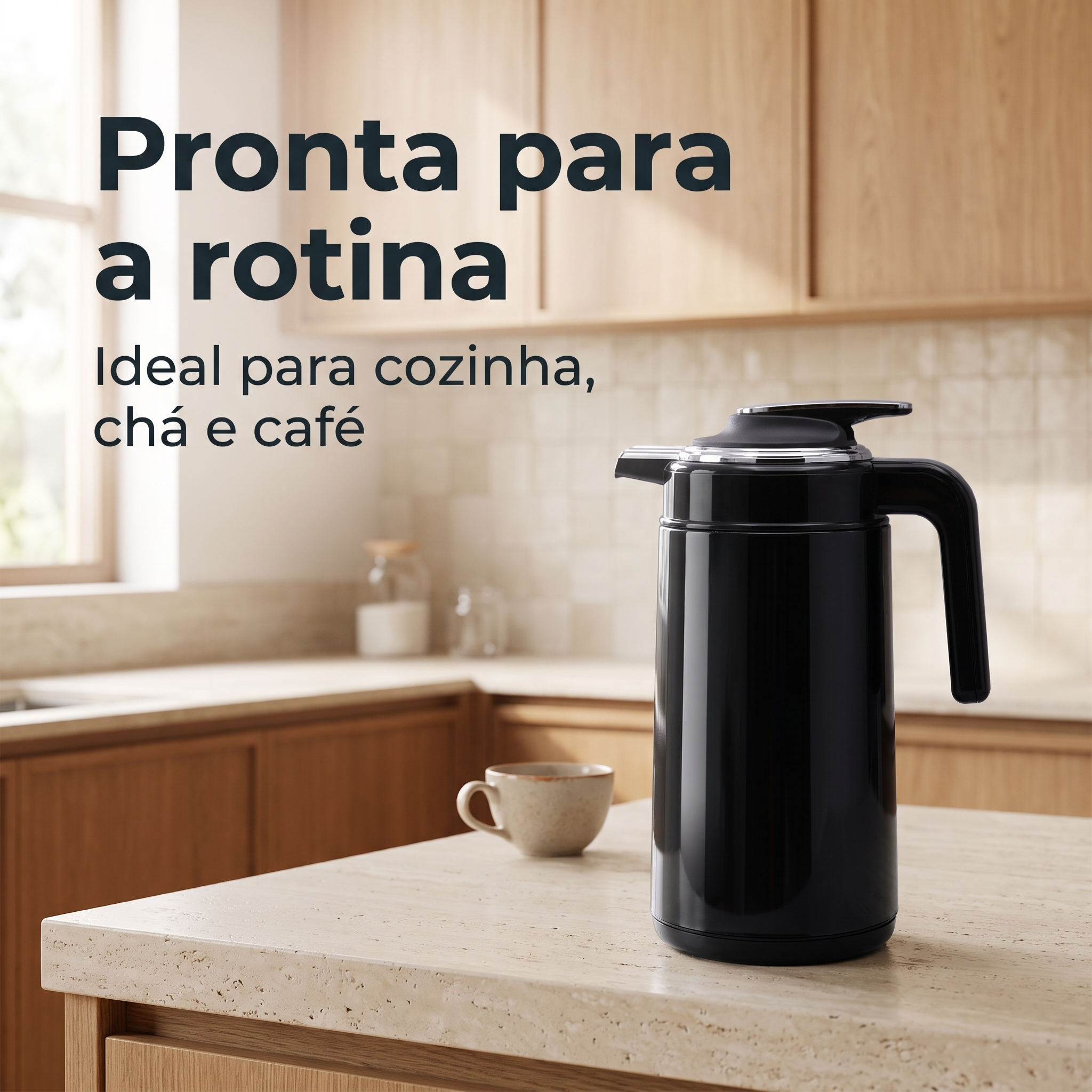 Chaleira Elétrica Térmica 1,7L 220V Seletor Temperatura Thermo Plus Chimarrão