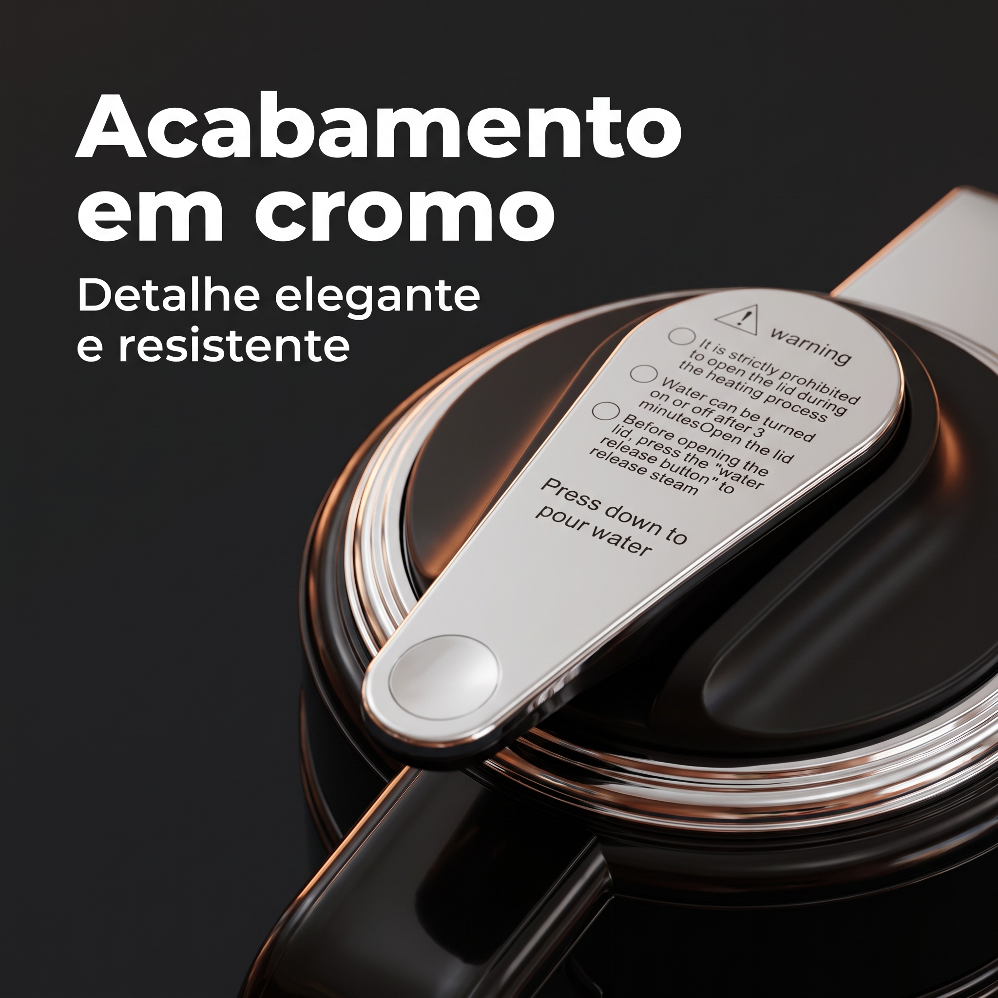 Chaleira Elétrica Térmica 1,7L 127V Seletor Temperatura Thermo Plus Chimarrão