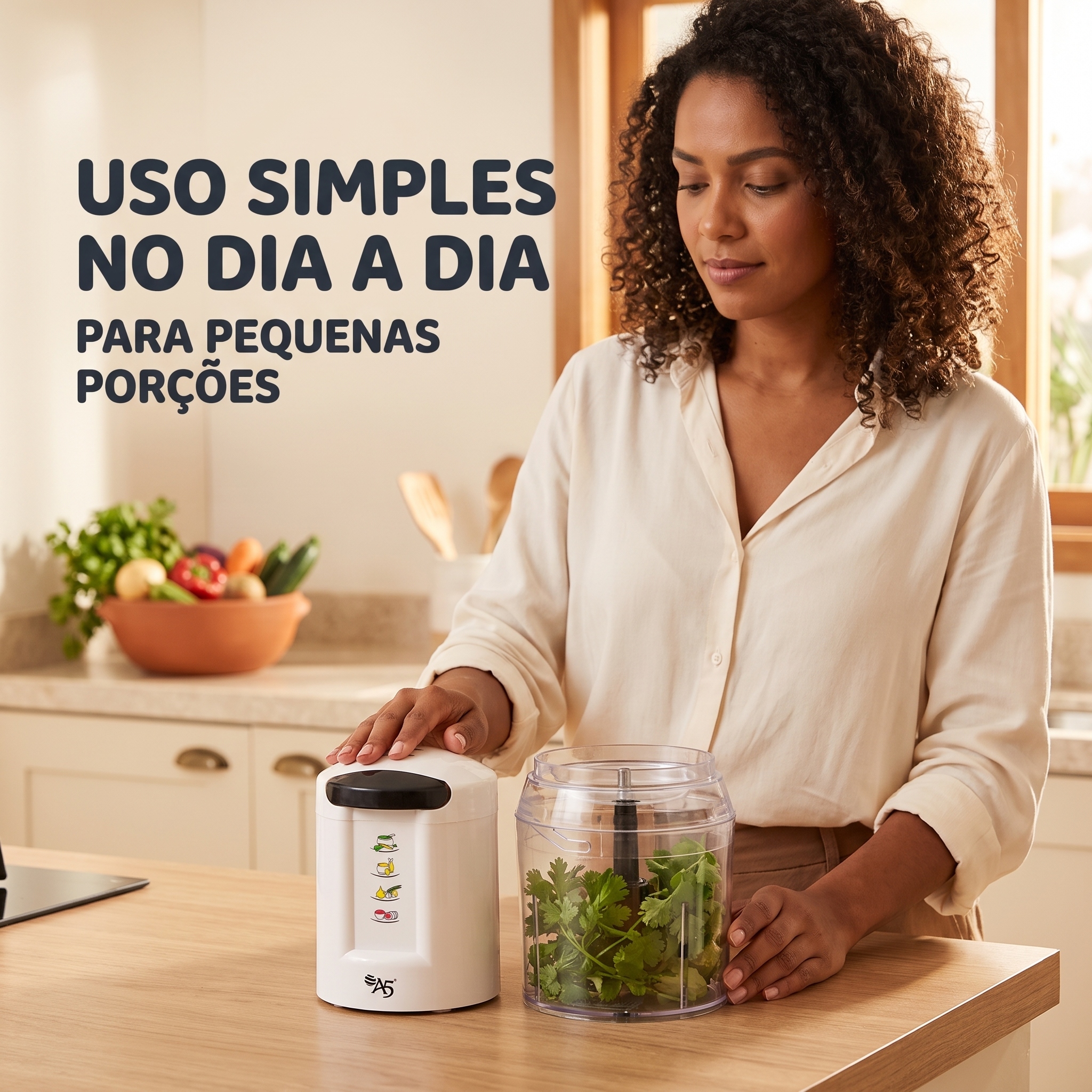 Processador Elétrico 500ml 300W 127V Malibu A5 Potente 4 Lâminas