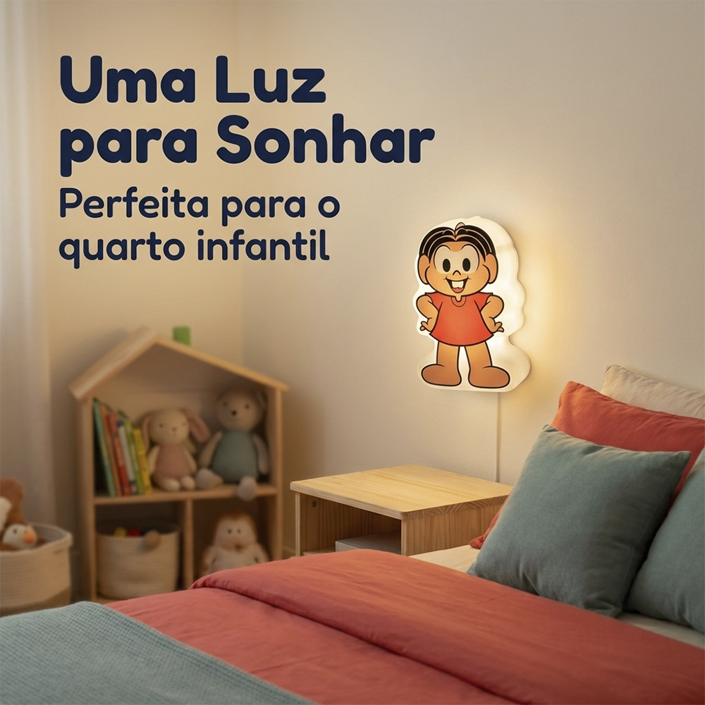 Luminária Mini Shape Mônica Turma da Mônica