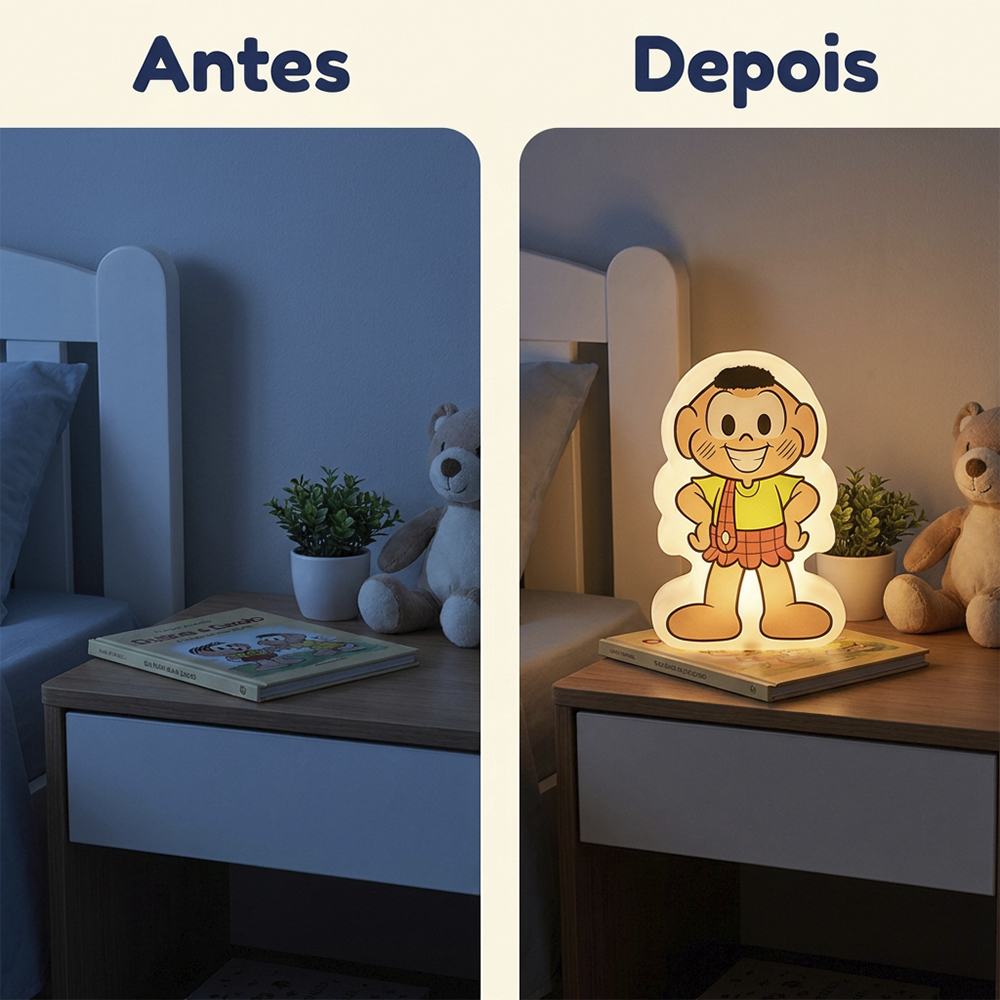 Luminária Mini Shape Mônica Turma da Mônica