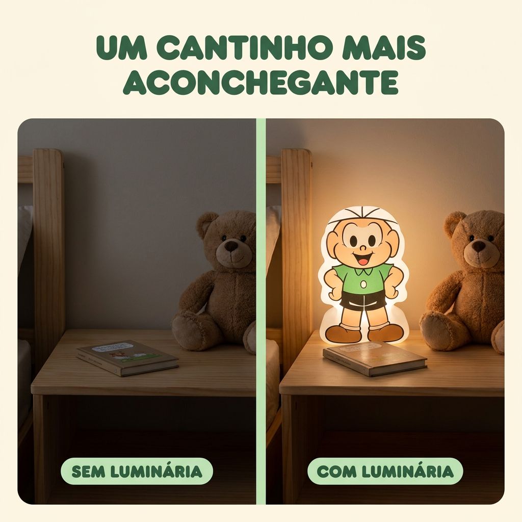 Luminária Mini Shape Cebolinha Turma da Mônica