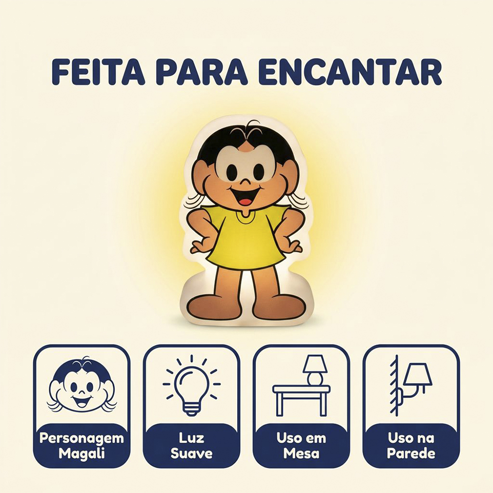 Luminária Mini Shape Magali Turma da Mônica