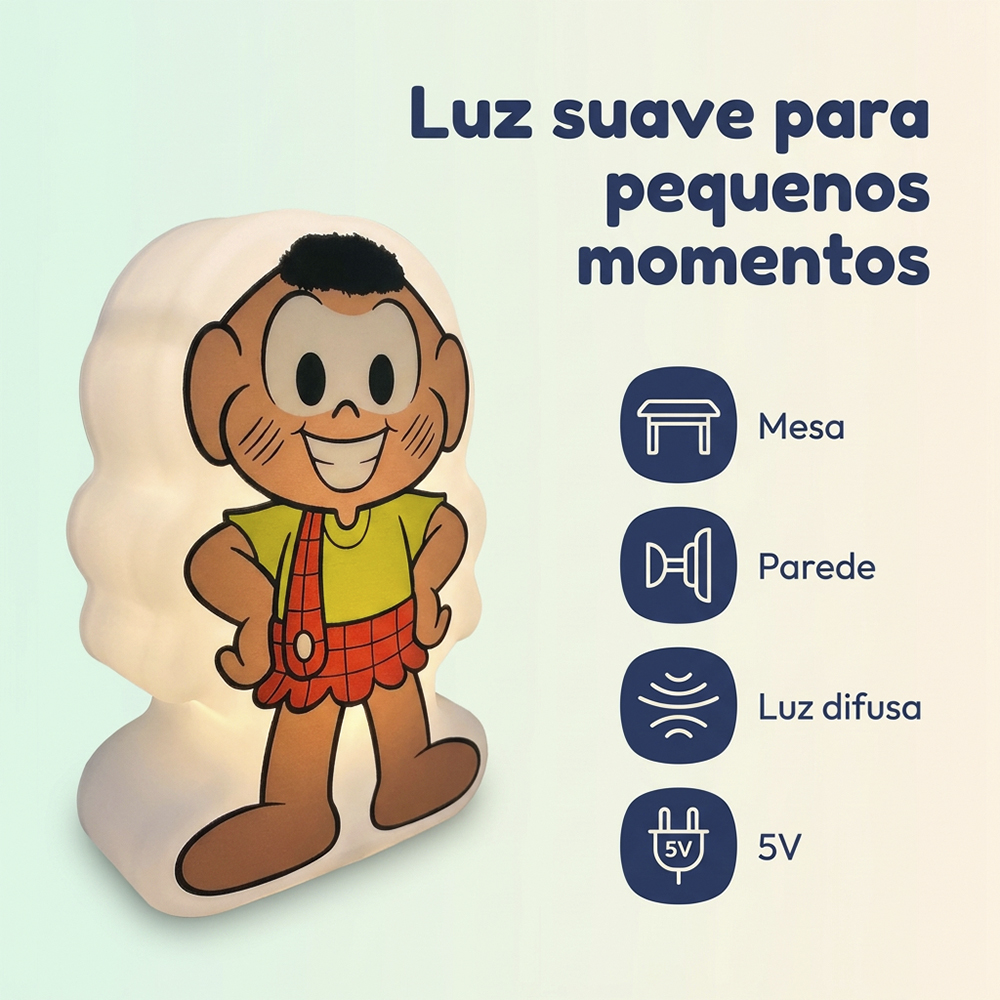 Luminária Mini Shape Cascão Turma da Mônica