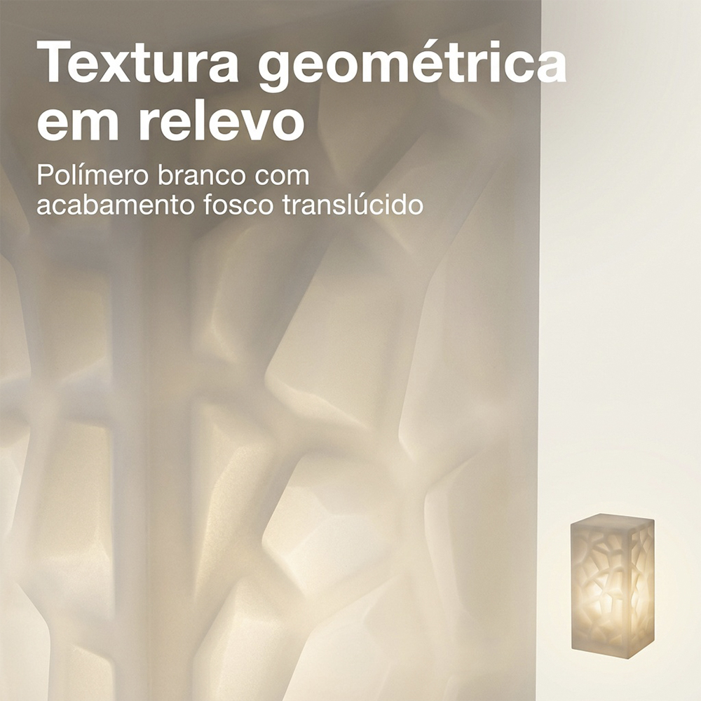 Luminária de Mesa Torre Decorativa Luz Difusa