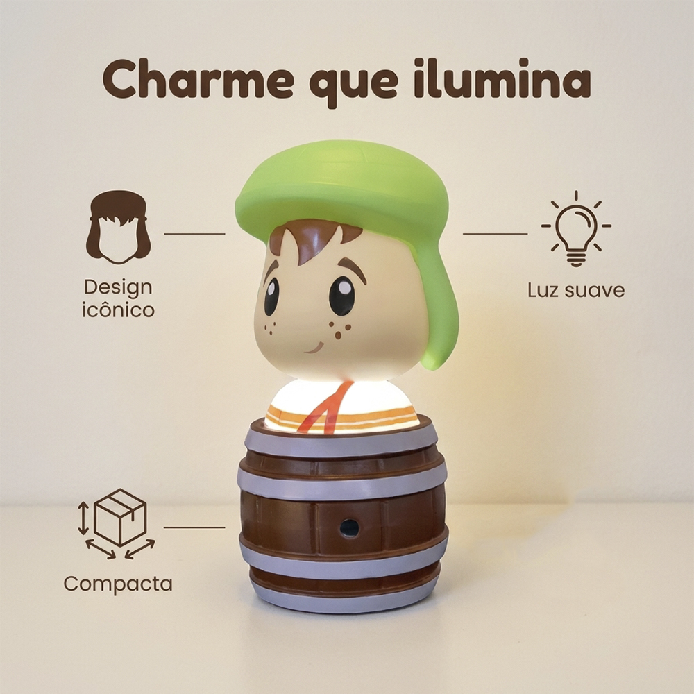 Luminária Chaves no Barril Decoração de Mesa