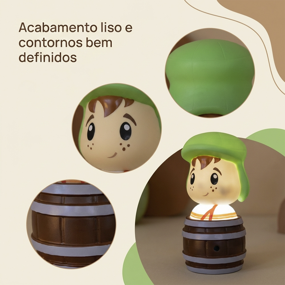 Luminária Chaves no Barril Decoração de Mesa
