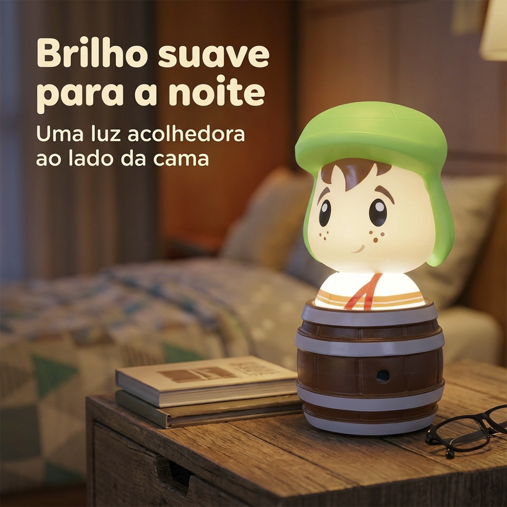 Luminária Chaves no Barril Decoração de Mesa