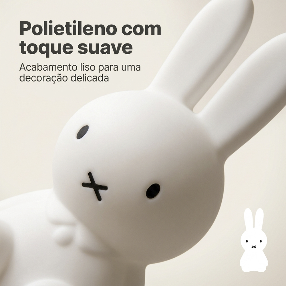 Luminária Mini Miffy Decorativa de Mesa Infantil