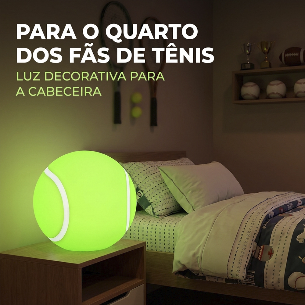 Luminária Bola de Tênis de Mesa Decorativa
