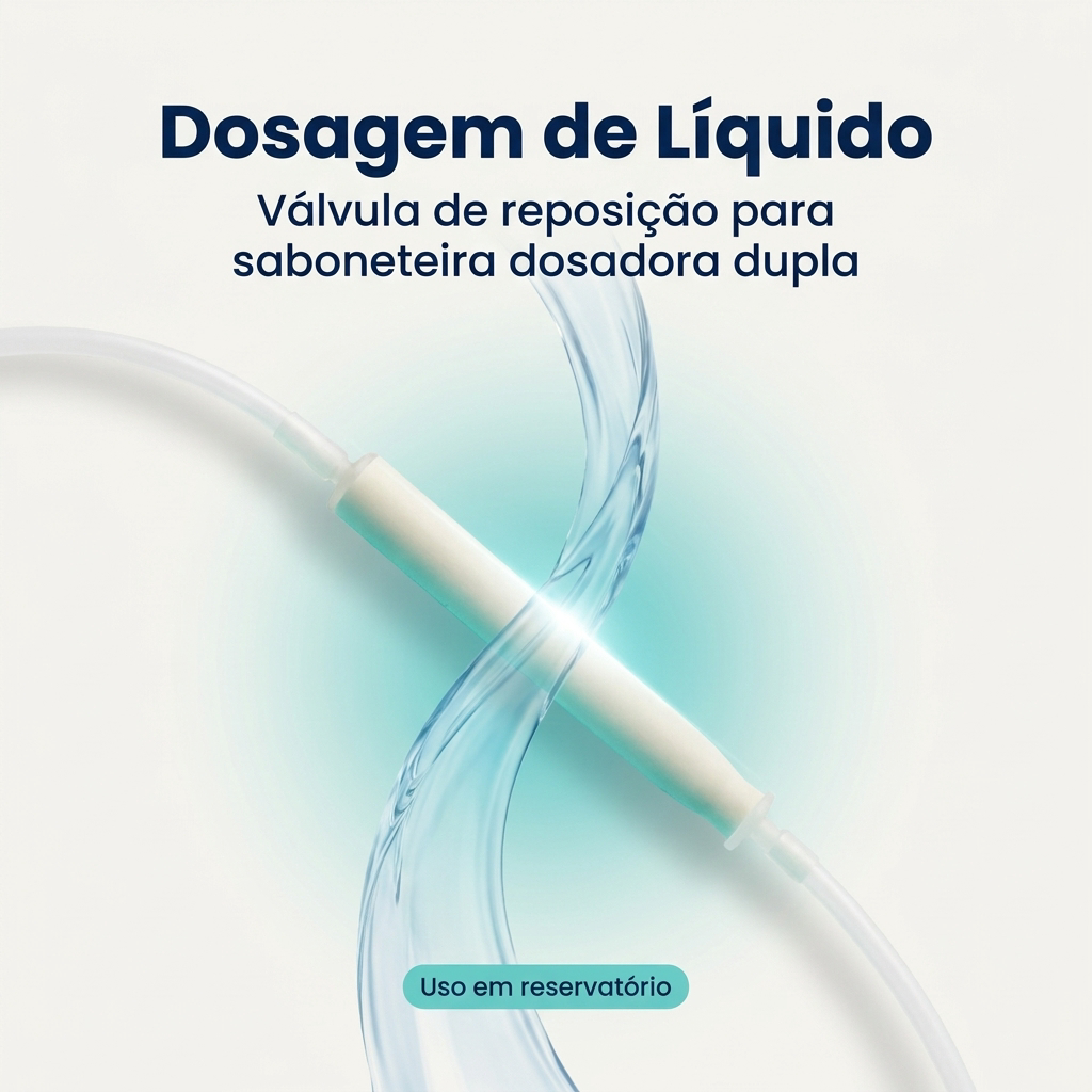 VÁLVULA LÍQUIDA DOSADORA - RESERVATÓRIO DE SABONETEIRA DOSADORA DUPLA - NOBRE TOP 