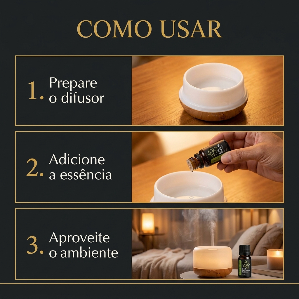 Kit 4 Essências Aromáticas Black Collection 10ml Chá Branco Cereja e Avelã Pimenta Rosa e Whisky Pitanga Preta