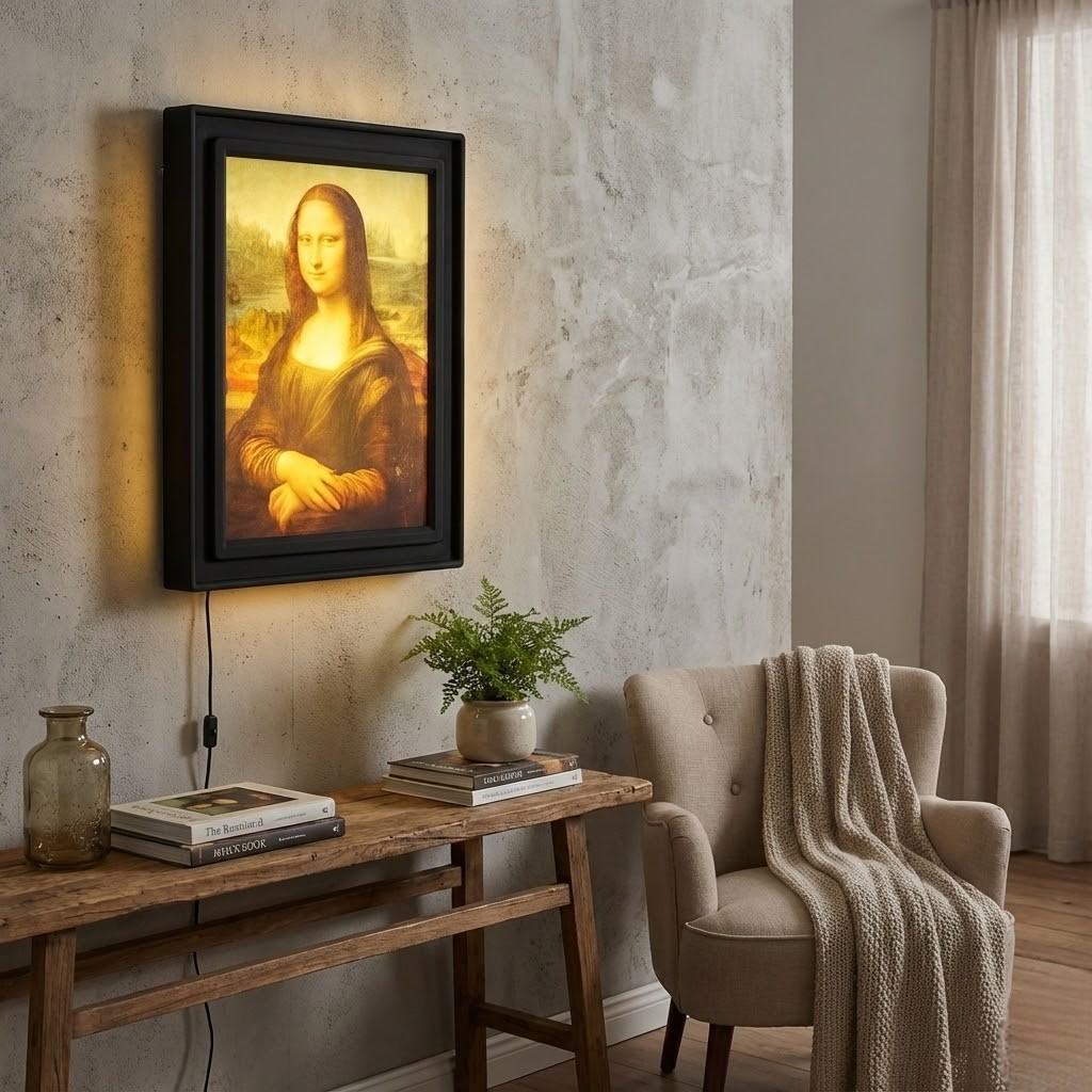 Luminária Quadro Mona Lisa