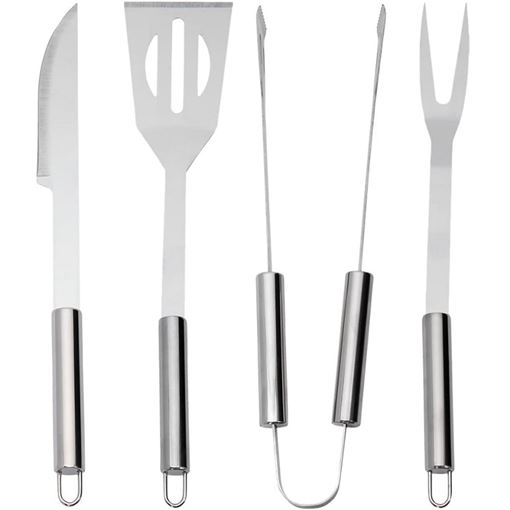 Kit para Churrasco com 4 Peças em Aço Inox BBQ Expertt