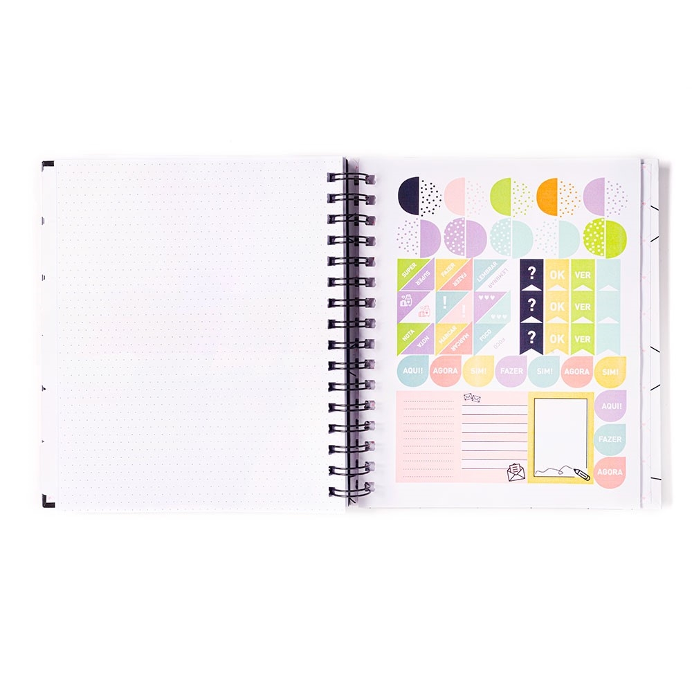Planner Permanente Cores Sonhos e Planos Focus Day