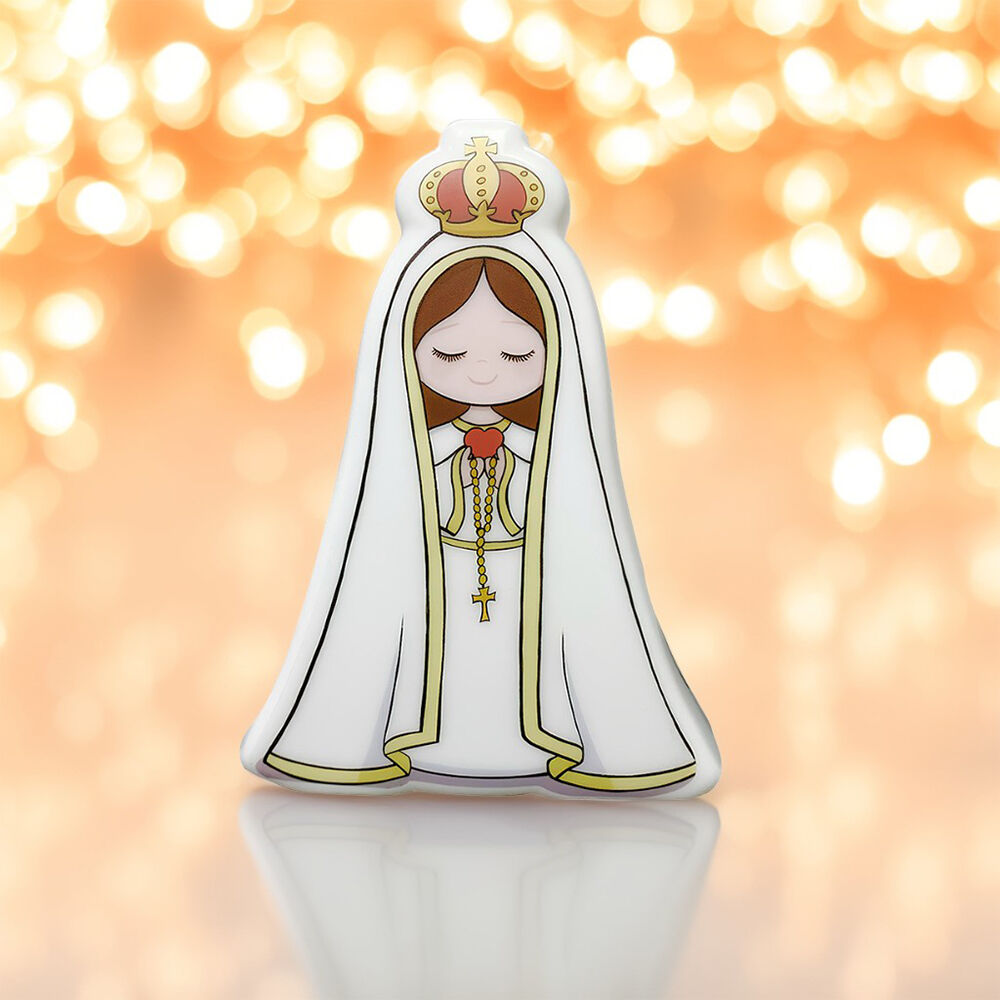 Luminária Nossa Senhora de Fátima Bivolt Decoração Oratório