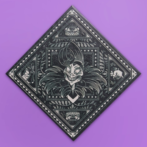 Kit com 4 Quadros Vilãs Estampadas da Disney