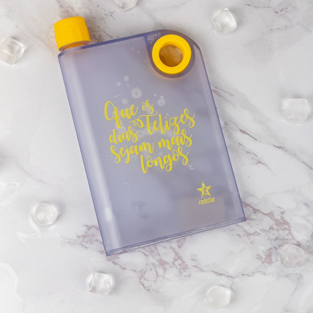 Garrafa Slim Que os Dias Felizes 420ml Practical Summer