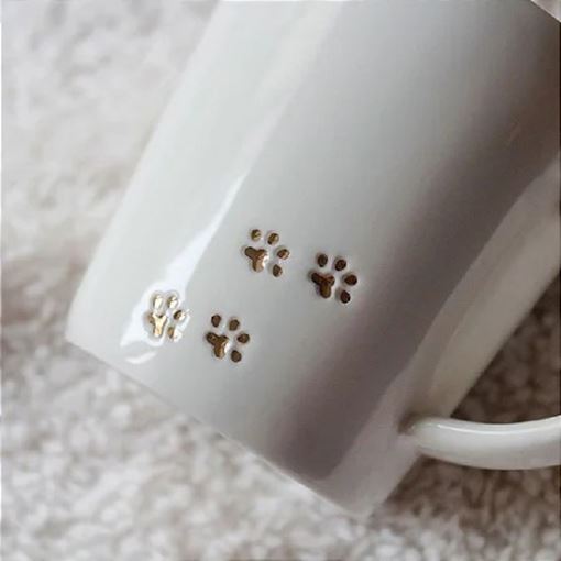 Caneca com Gatinho na Alça de 300ml Cute Coffee
