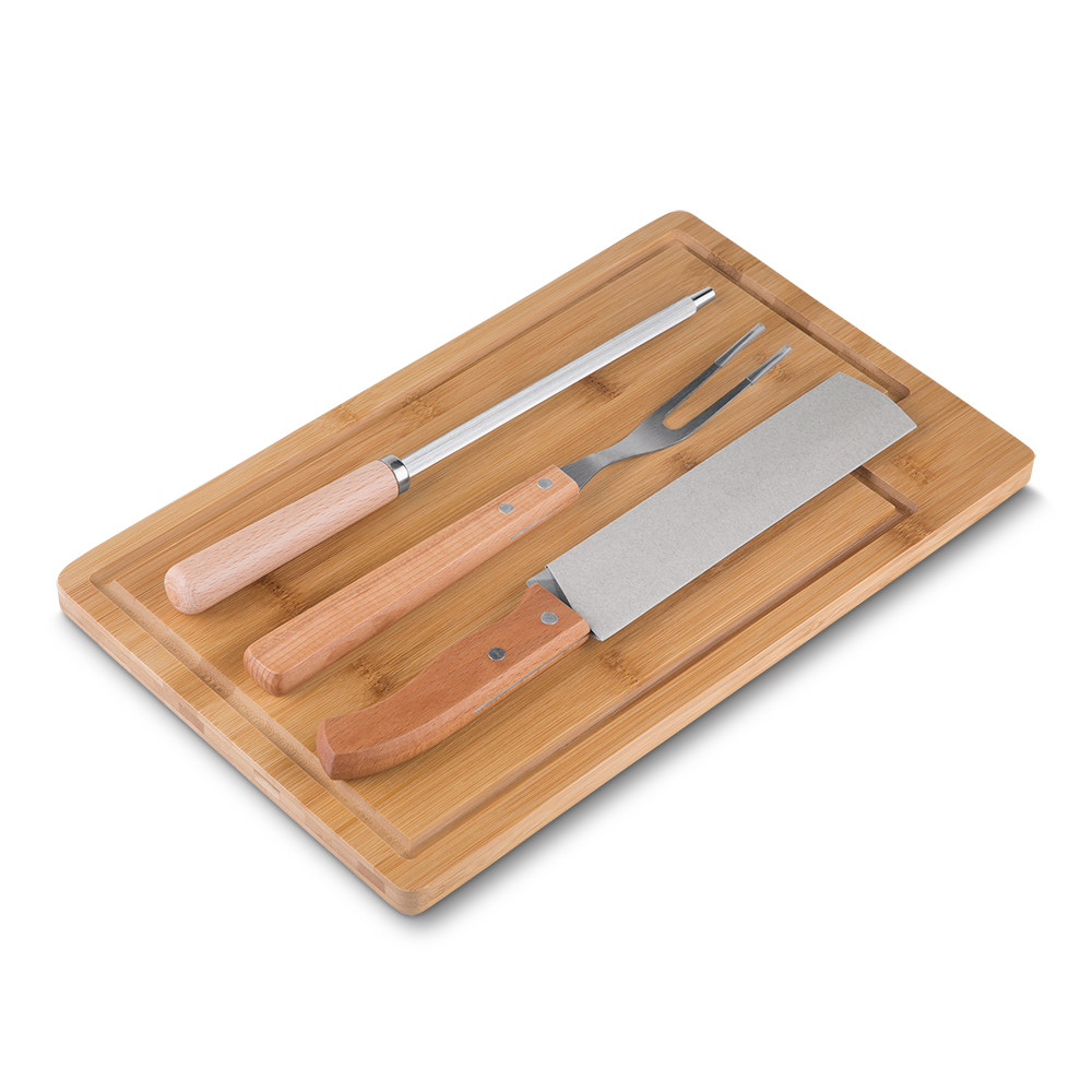 Kit para Churrasco com 4 Peças BBQ Easy