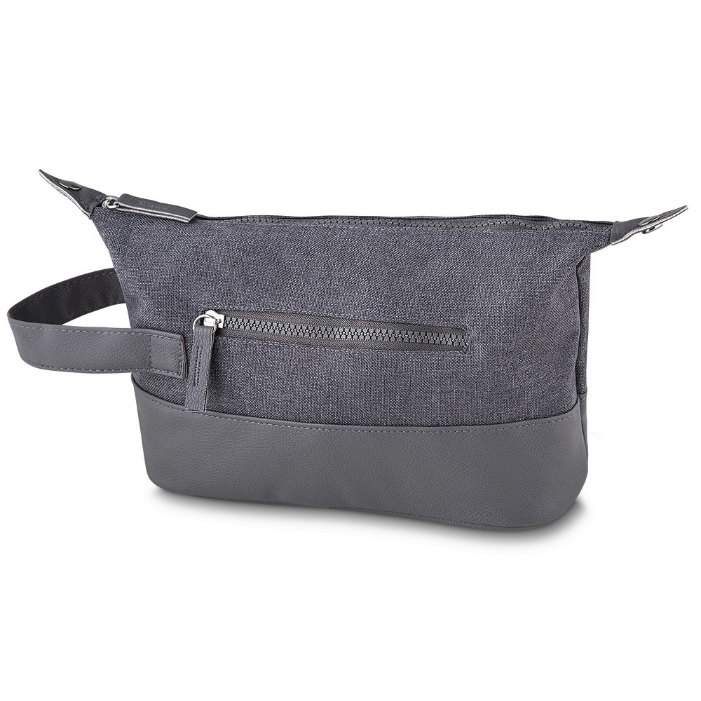 Necessaire com Bolso nas Laterais All Gray