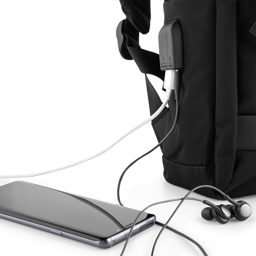Mochila Slim Hi-Tech All Black Practical Life