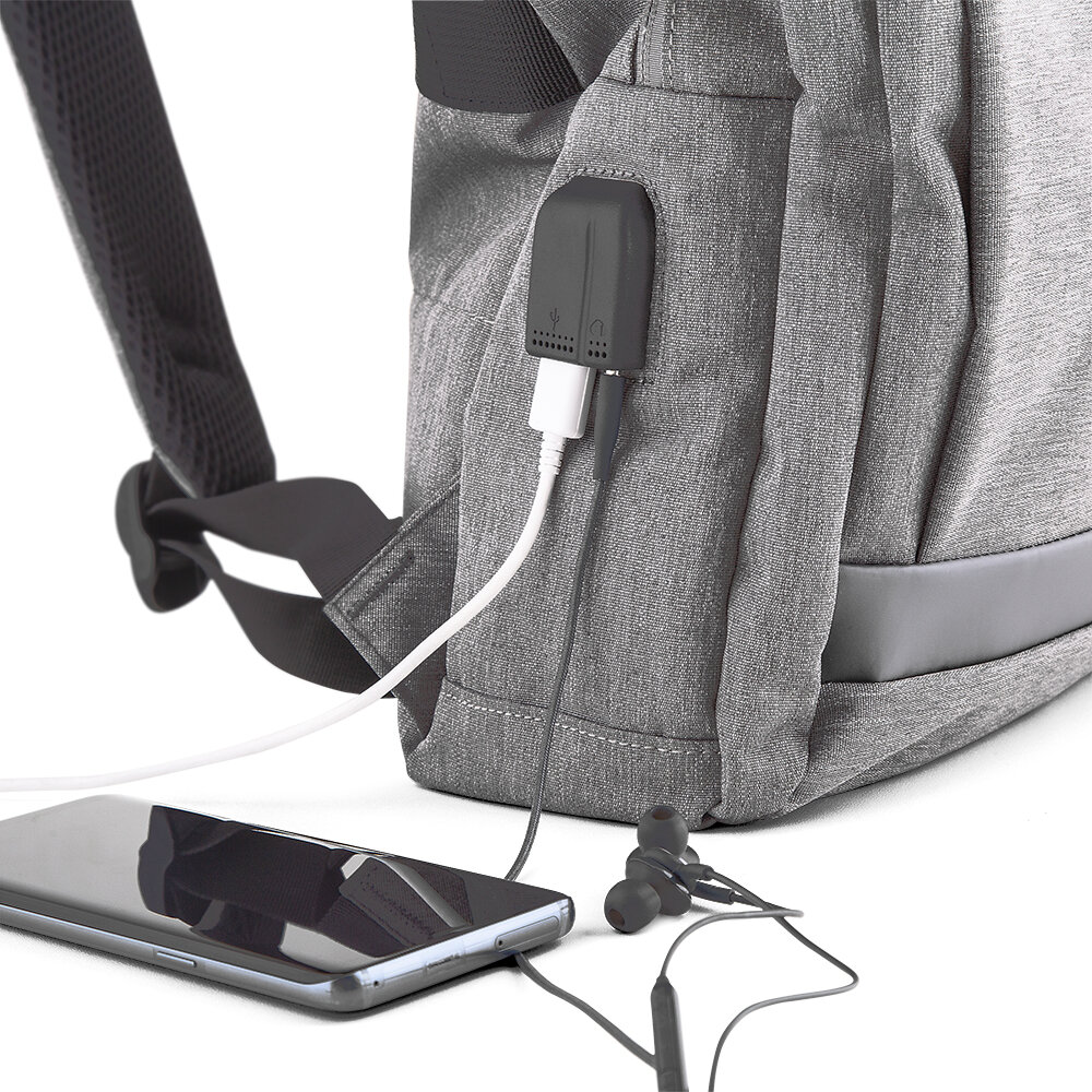 Mochila Slim All White Practical Day