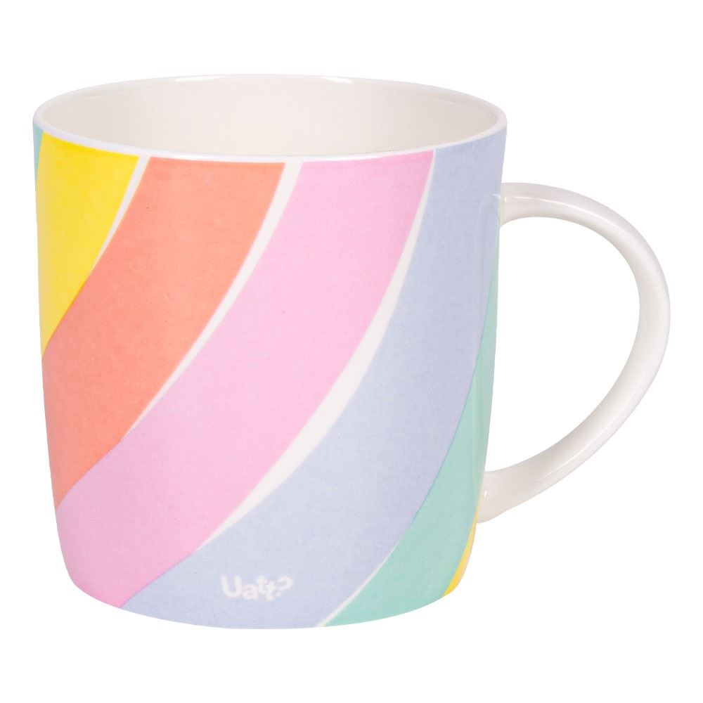 Caneca Cerâmica 400Ml - Frases Cores E Amores Com Café